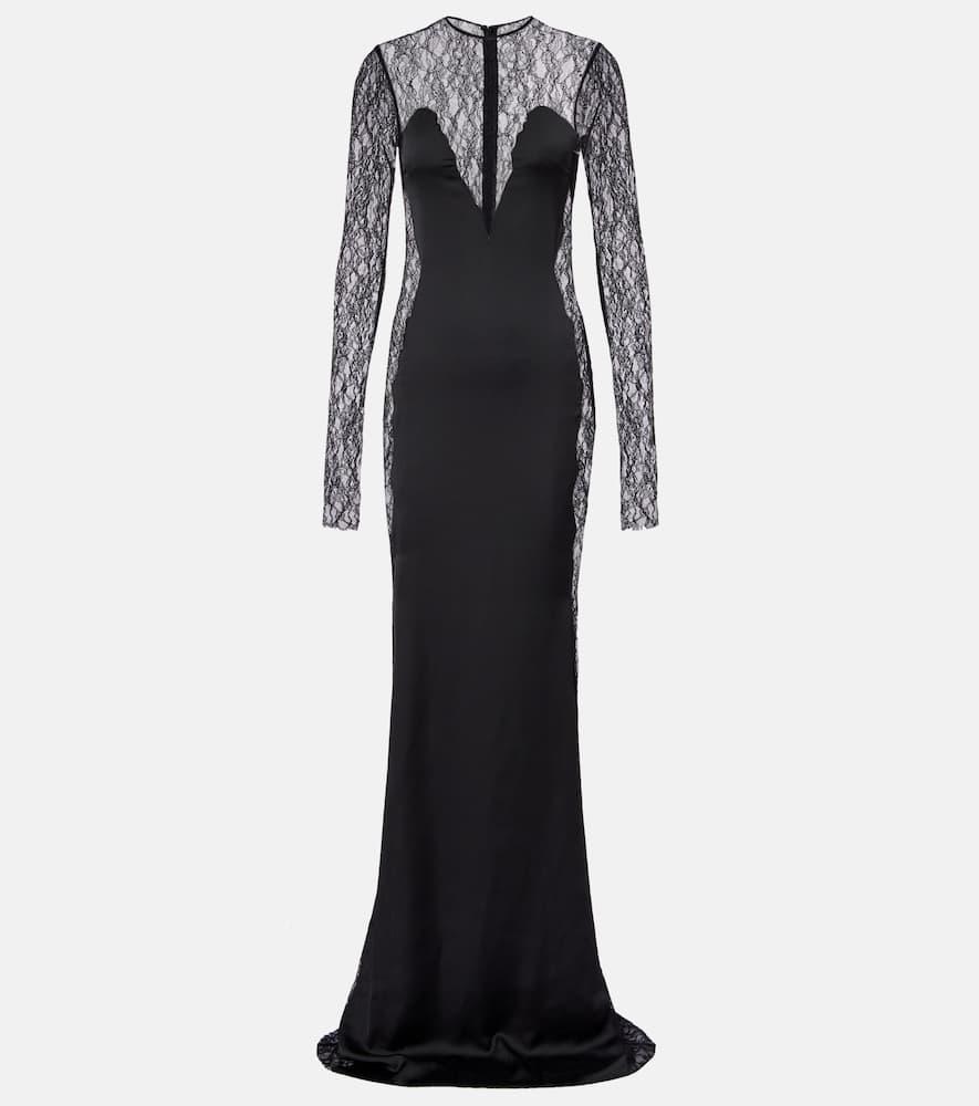 the new arrivals ilkyaz ozel silk lace gown