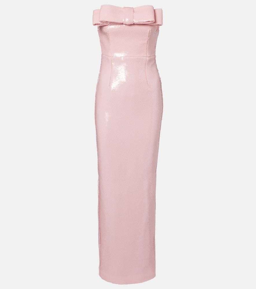 the new arrivals ilkyaz ozel sisu sequined strapless gown