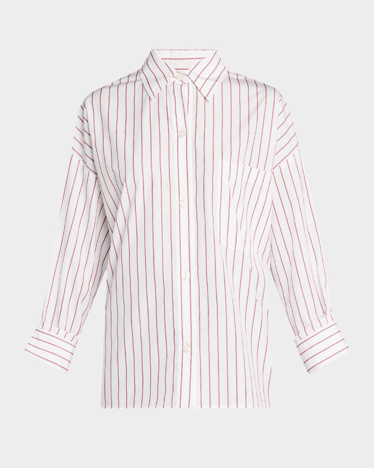 the new earl striped button-front shirt