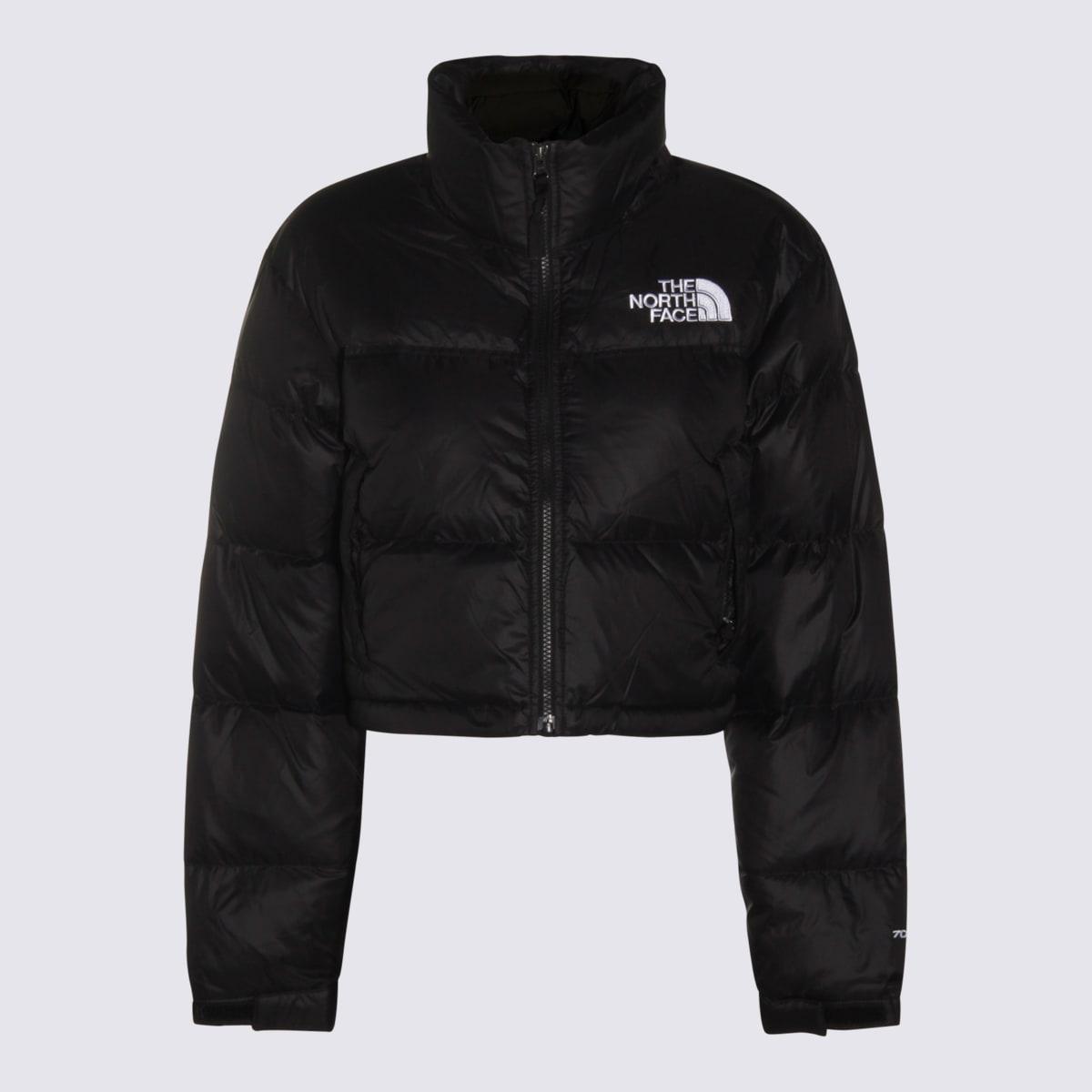 the north face black nylon down jacket