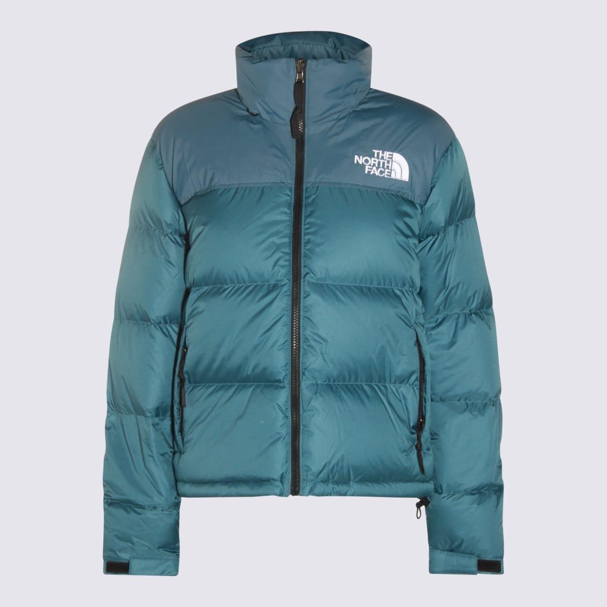 the north face blue down jacket