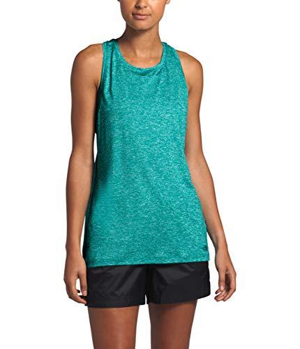 the north face women's hyperlayer fd tank small jaiden green heather