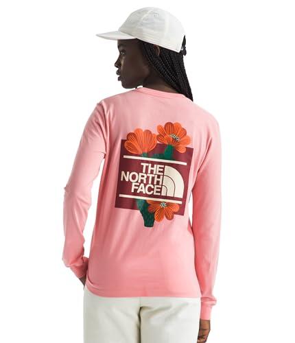 the north face women's long sleeve brand proud tee, terracotta, large