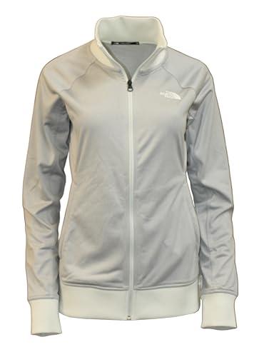 the north face women's tech full zip fleece shirt top jacket (us, alpha, large, regular, regular, tnf light grey heather)