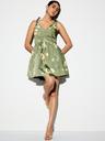 the occasion by old navy fit & flare taffeta mini dress