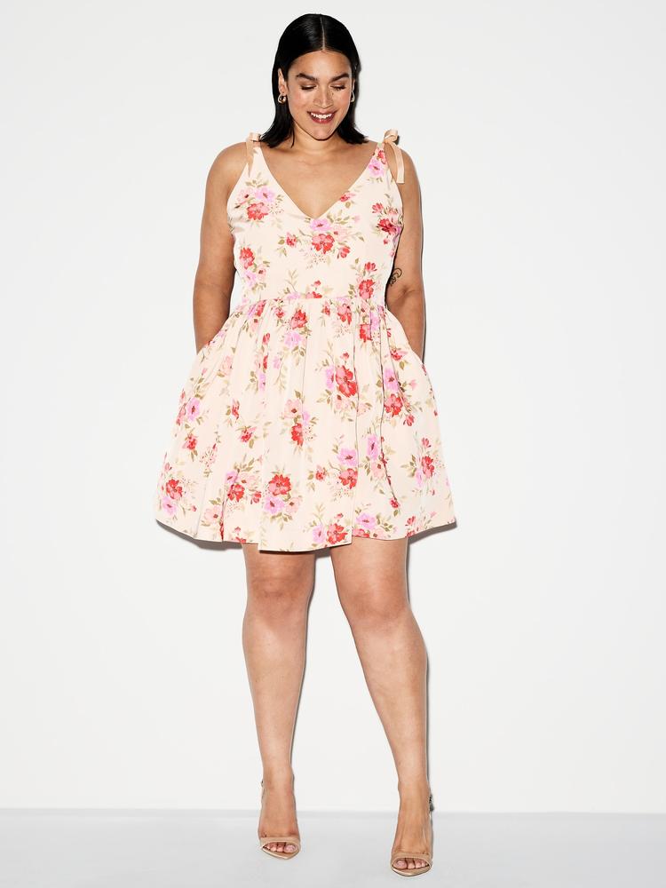 the occasion by old navy fit & flare taffeta mini dress