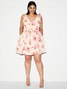 the occasion by old navy fit & flare taffeta mini dress
