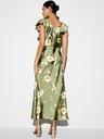 the occasion by old navy flutter-sleeve keyhole satin maxi dress