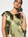 the occasion by old navy flutter-sleeve keyhole satin maxi dress