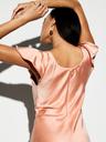 the occasion by old navy flutter-sleeve keyhole satin maxi dress