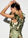 the occasion by old navy flutter-sleeve keyhole satin maxi dress