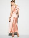 the occasion by old navy flutter-sleeve keyhole satin maxi dress