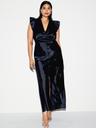 the occasion by old navy flutter-sleeve satin maxi dress