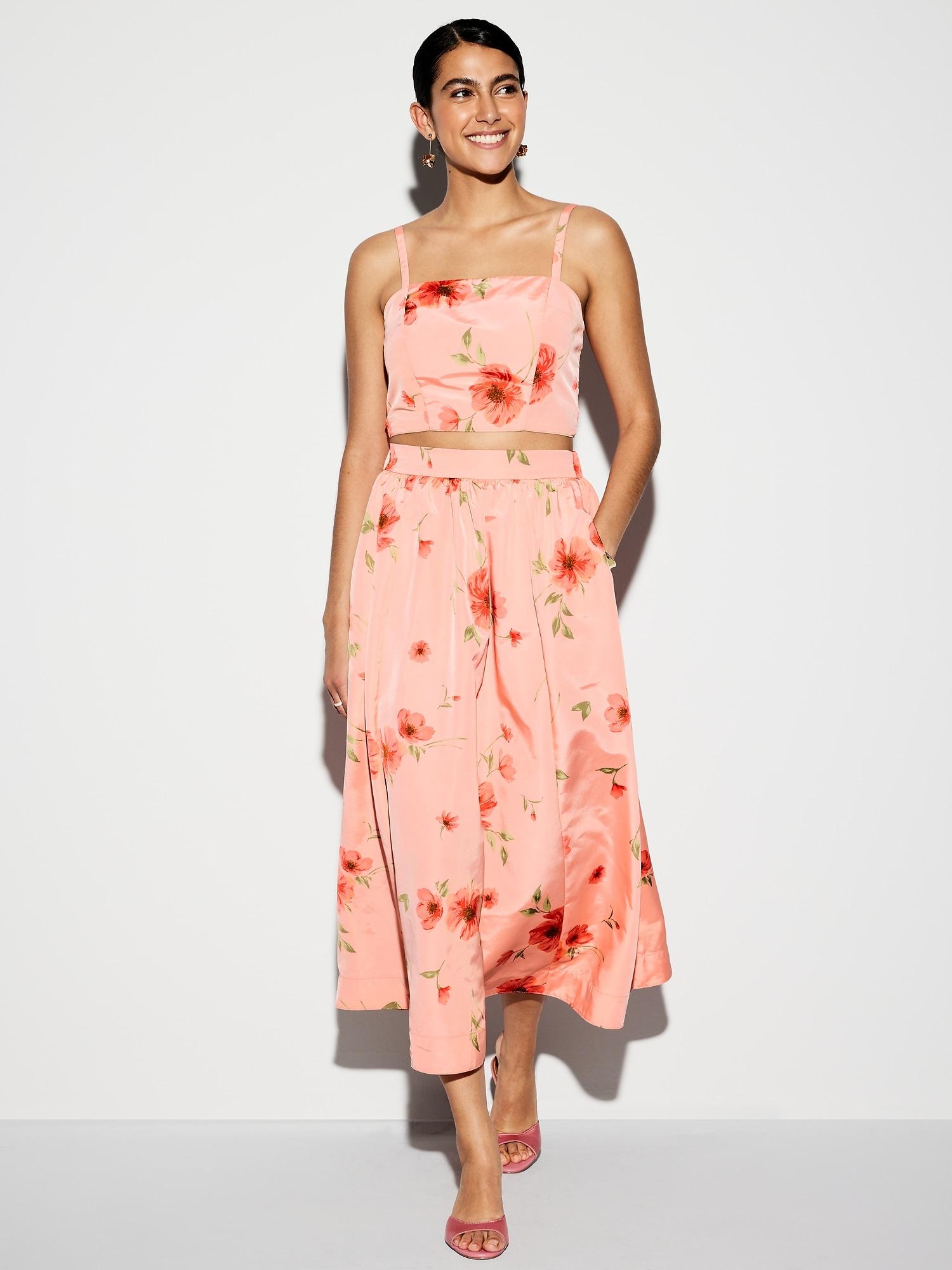 the occasion by old navy high-waisted taffeta midi skirt