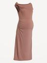 the occasion by old navy maternity asymmetrical shoulder maxi dress