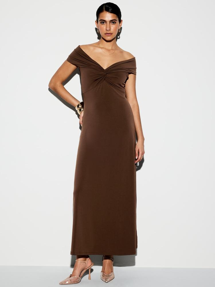 the occasion by old navy off-shoulder maxi dress