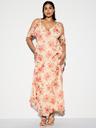 the occasion by old navy off-shoulder ruffle chiffon maxi dress