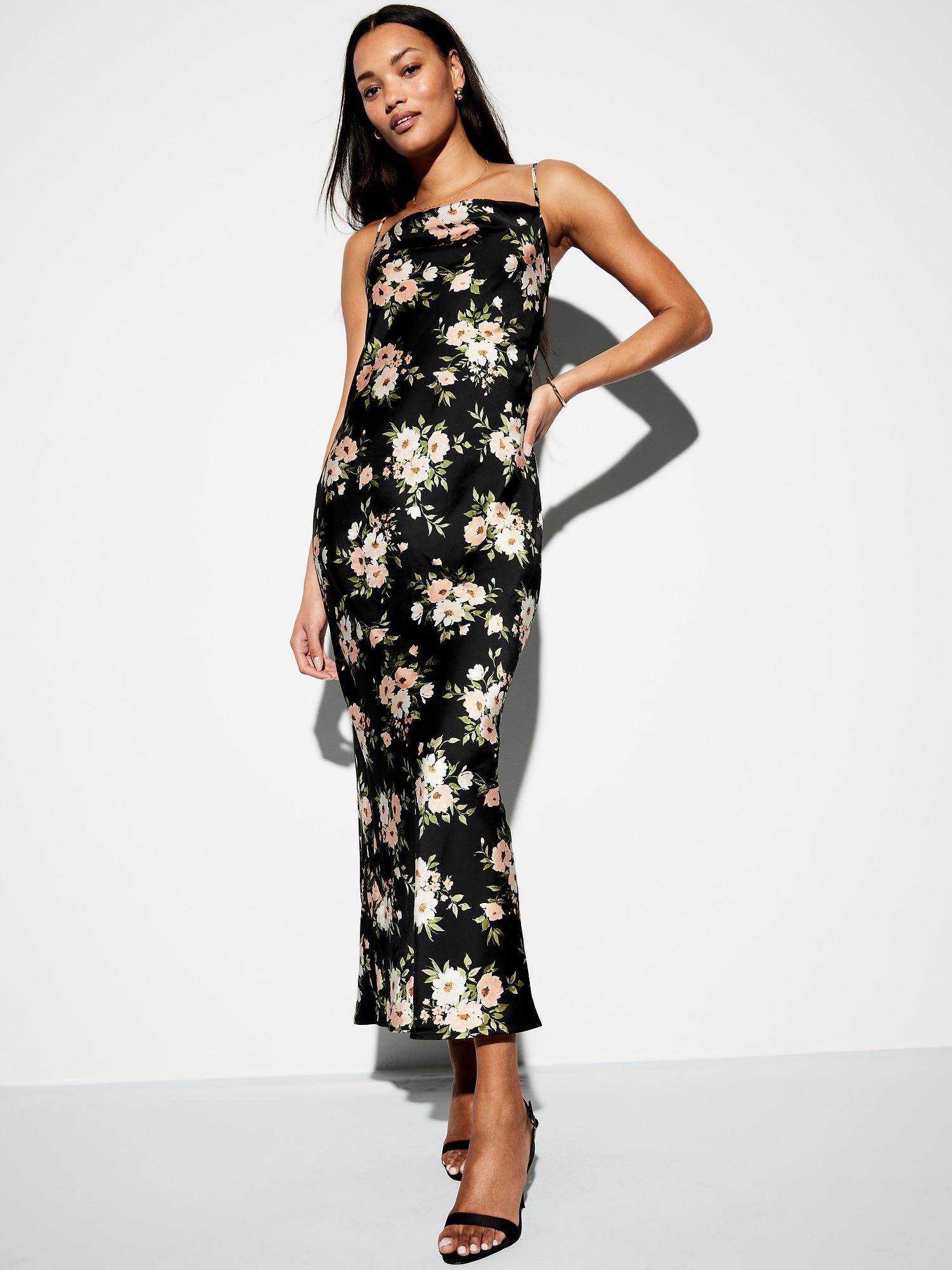 the occasion by old navy satin cowl maxi dress