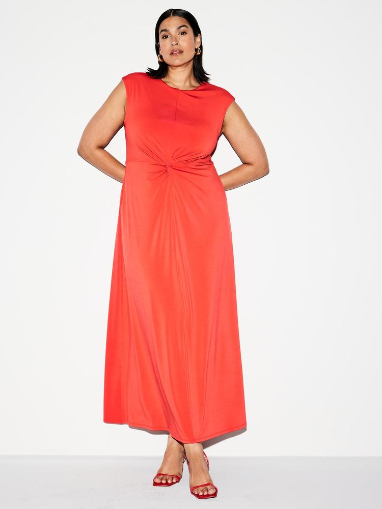 the occasion by old navy twist-front maxi dress