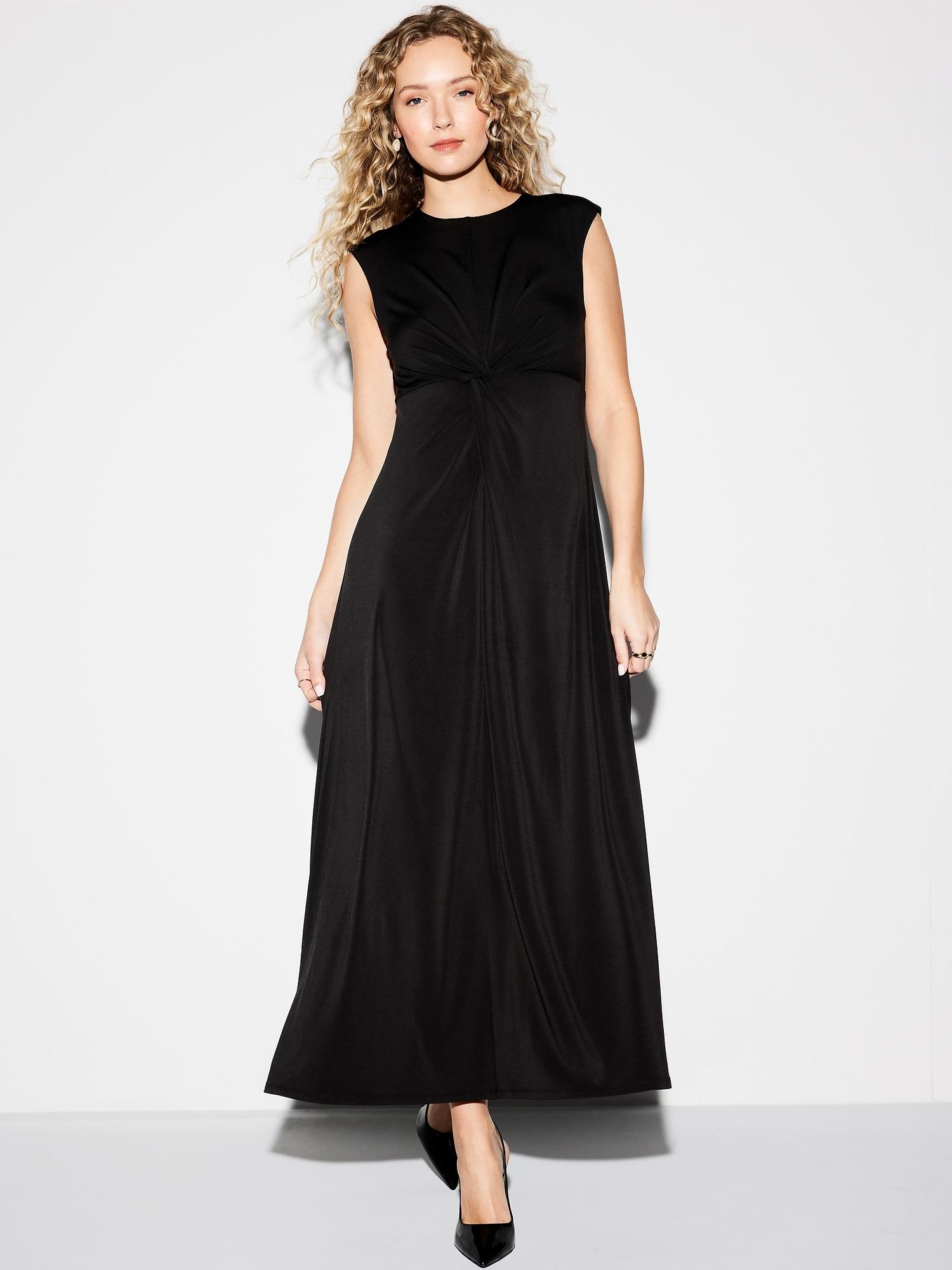 the occasion by old navy twist-front maxi dress