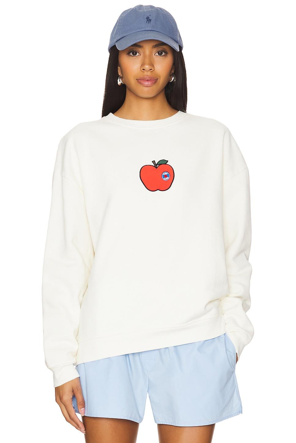 the oversized big apple sweatshirt