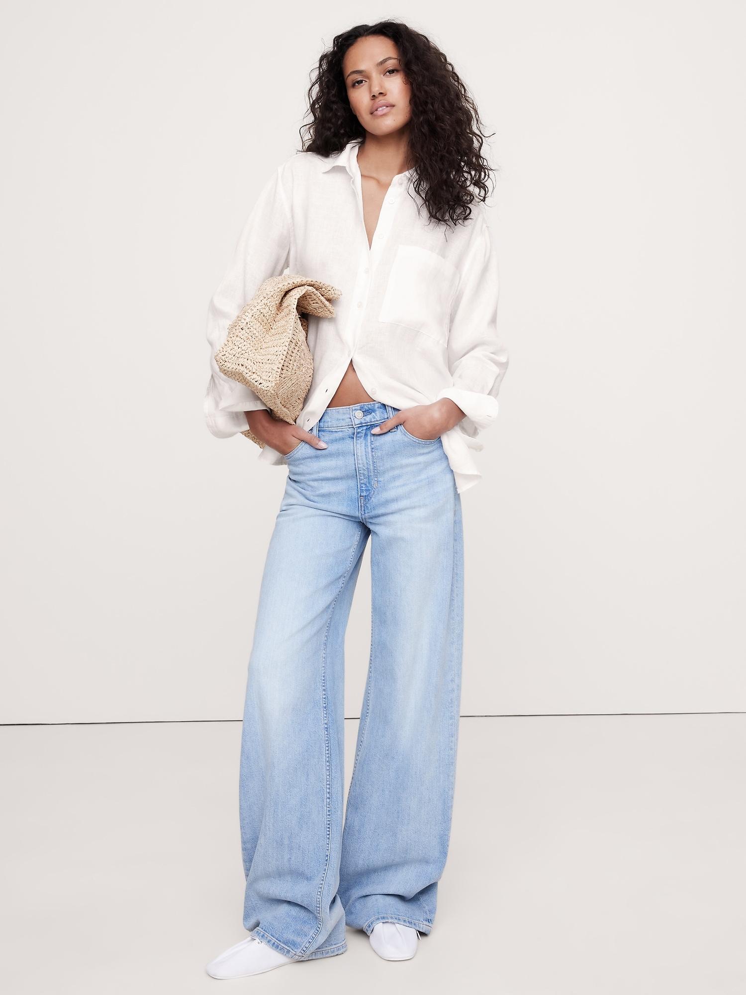 the oversized linen shirt