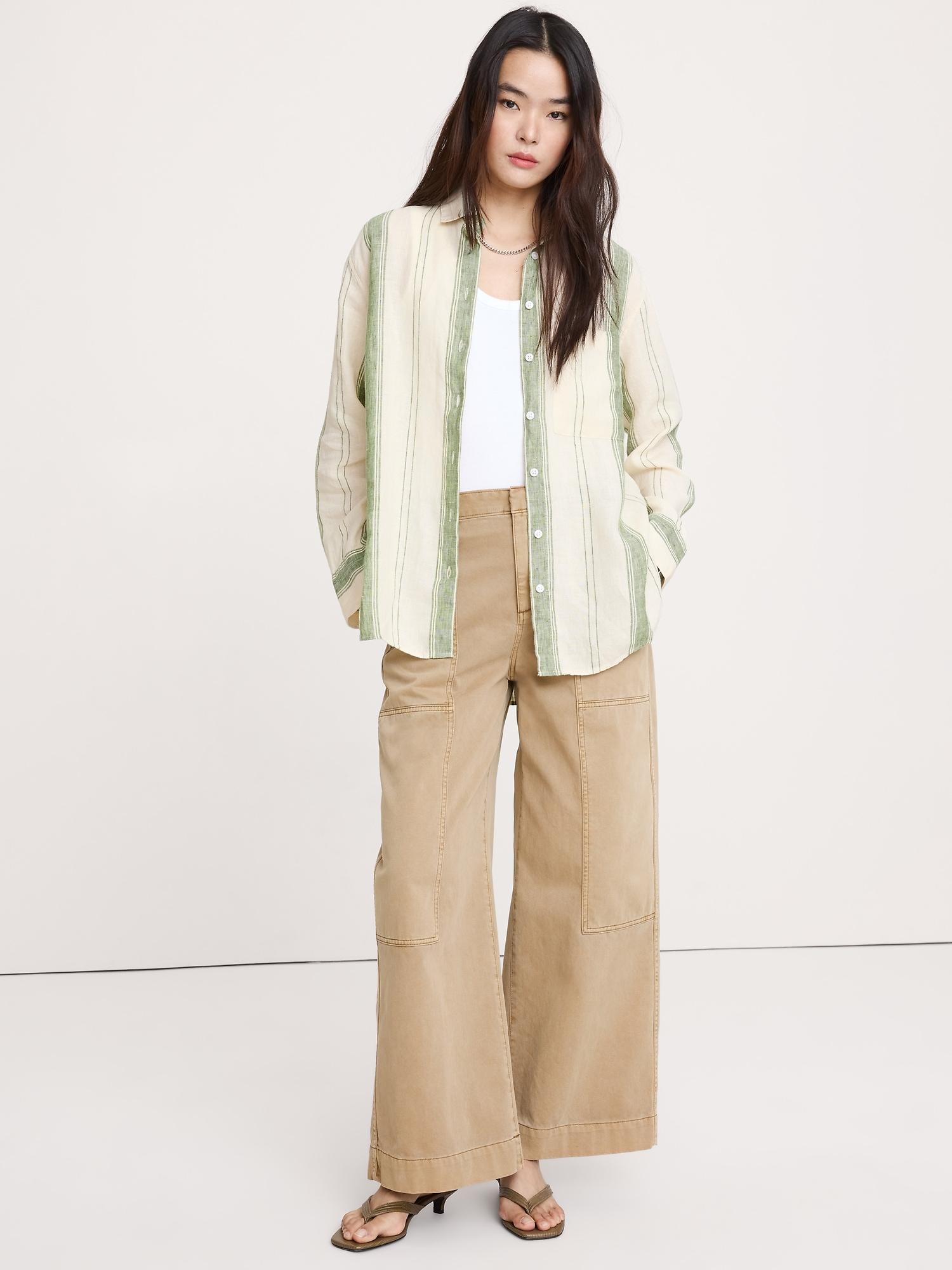 the oversized linen shirt