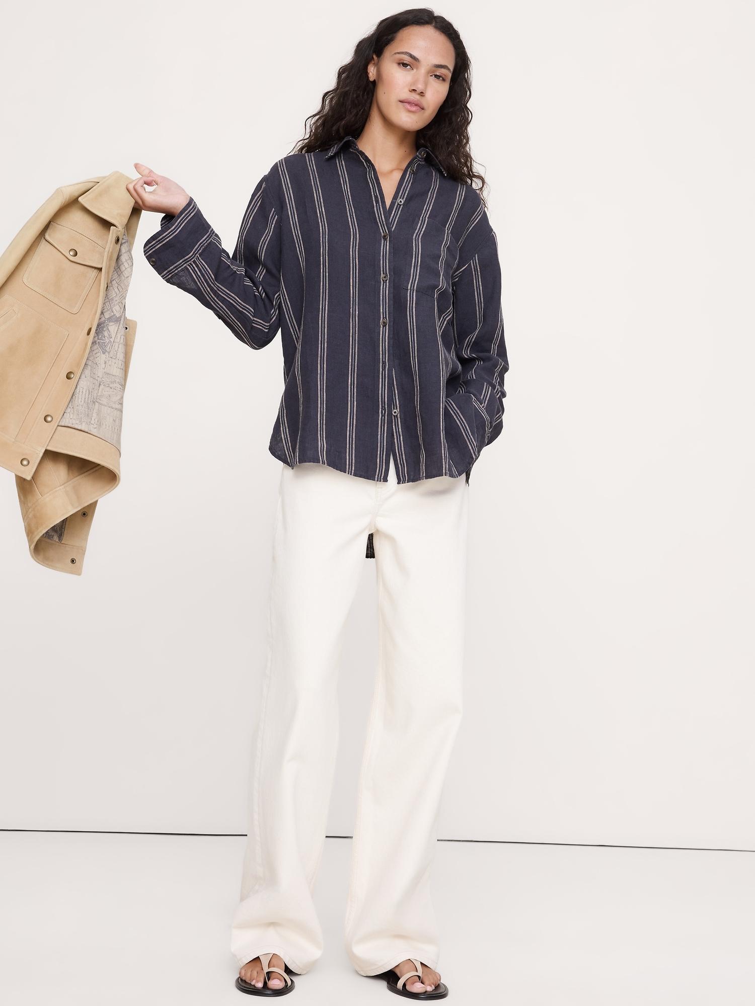 the oversized linen shirt