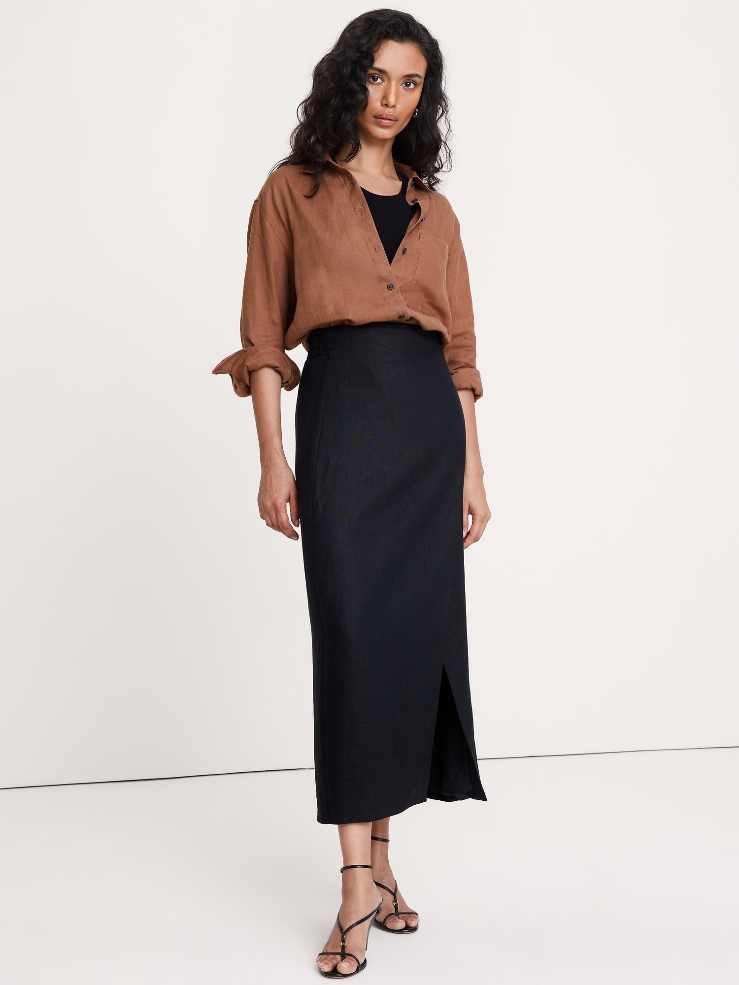 the oversized linen shirt