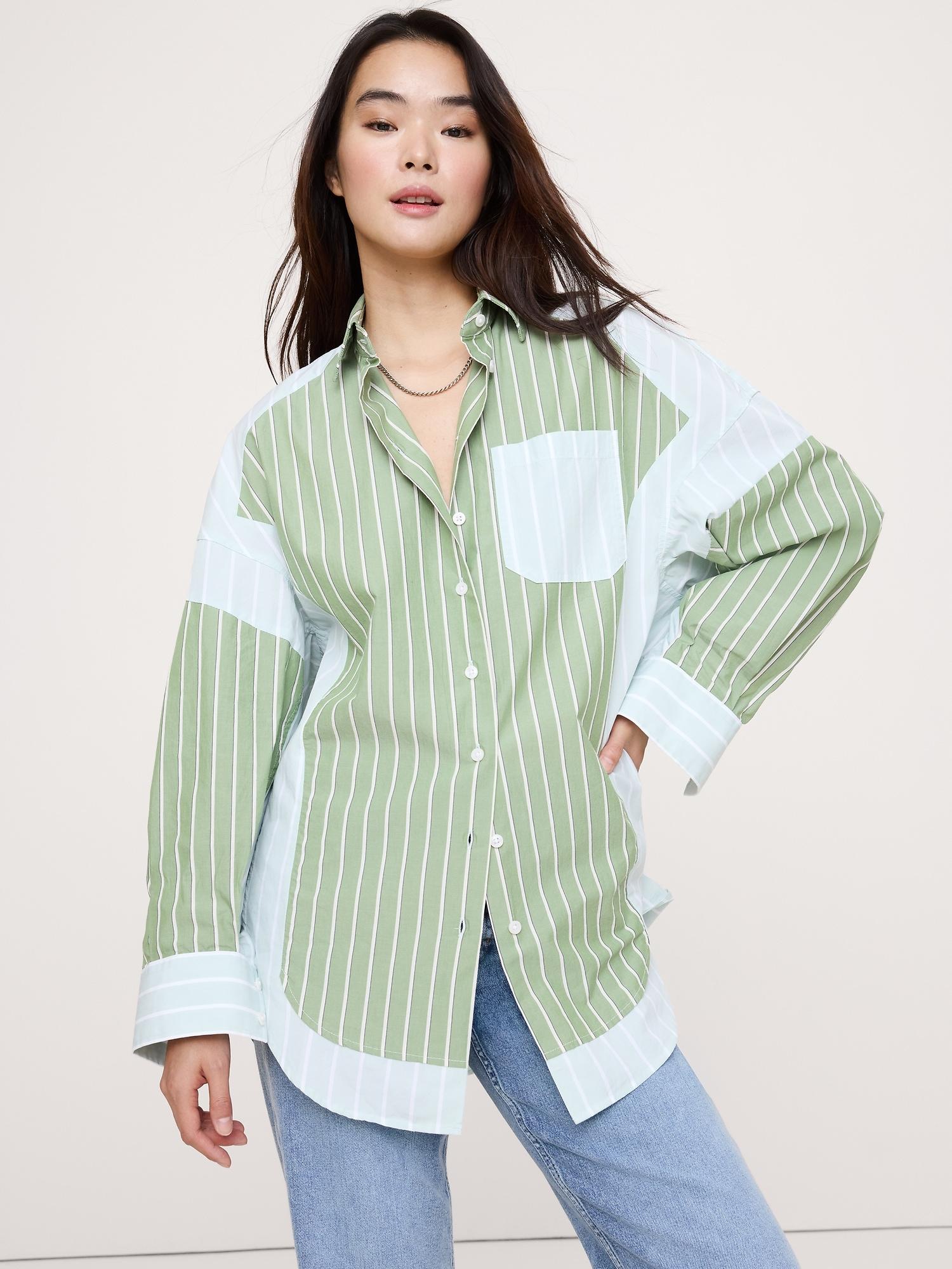 the oversized patchwork shirt
