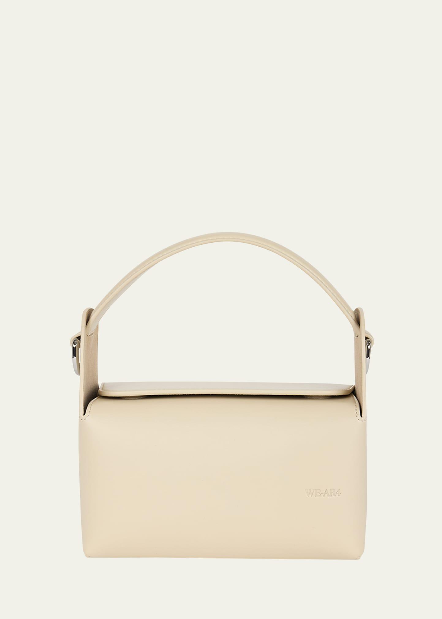 the pastry box 20 leather top-handle bag