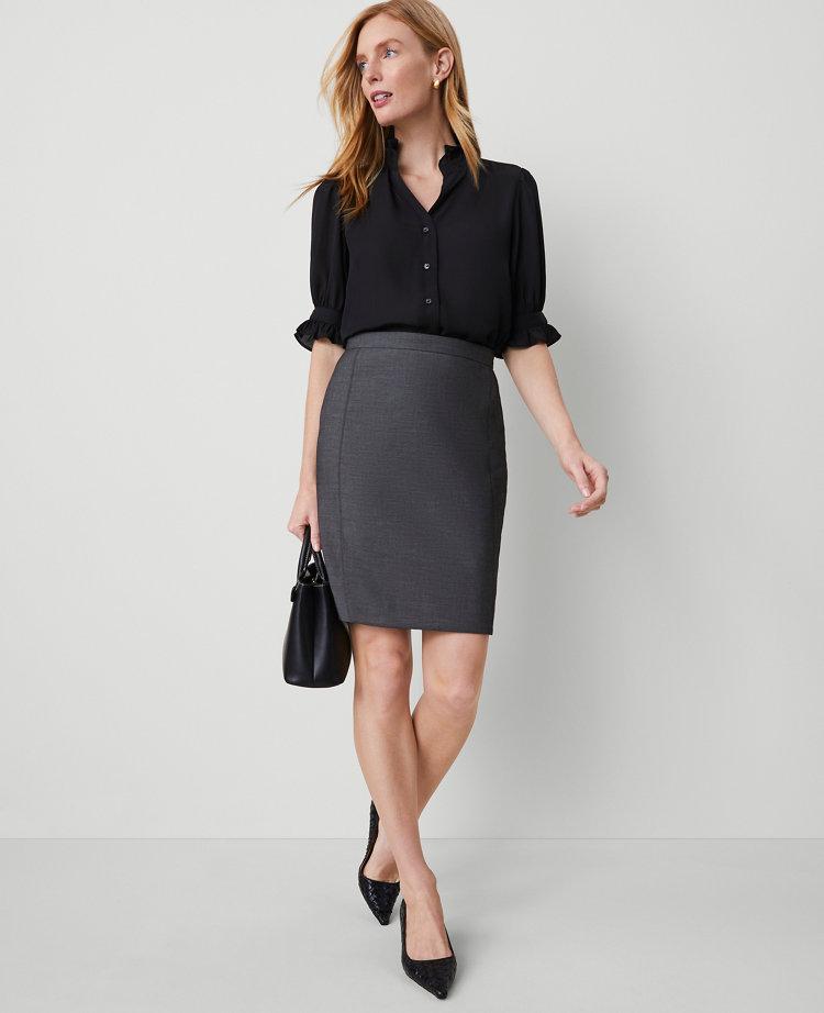 the pencil skirt in bi-stretch