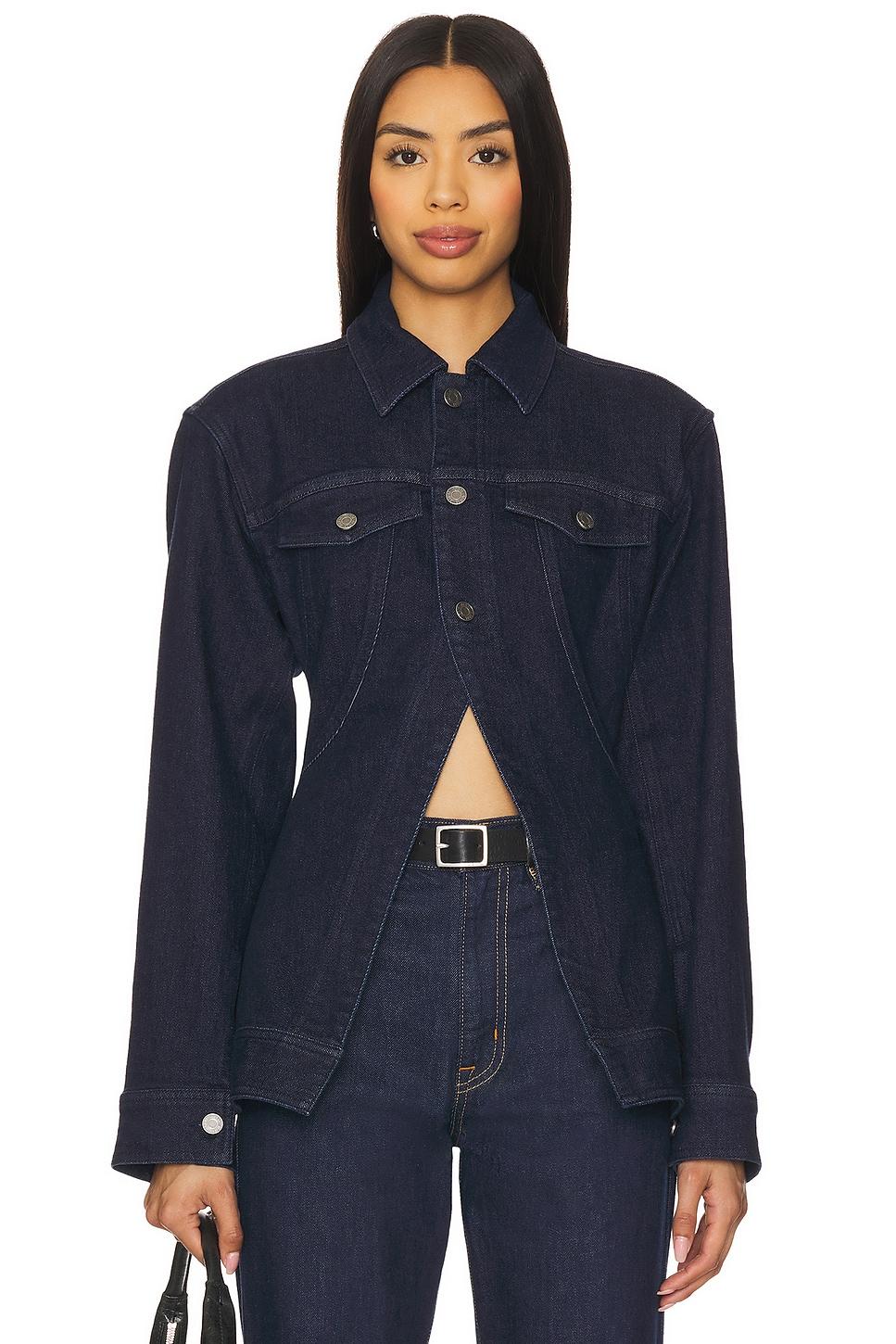 the peplum denim jacket
