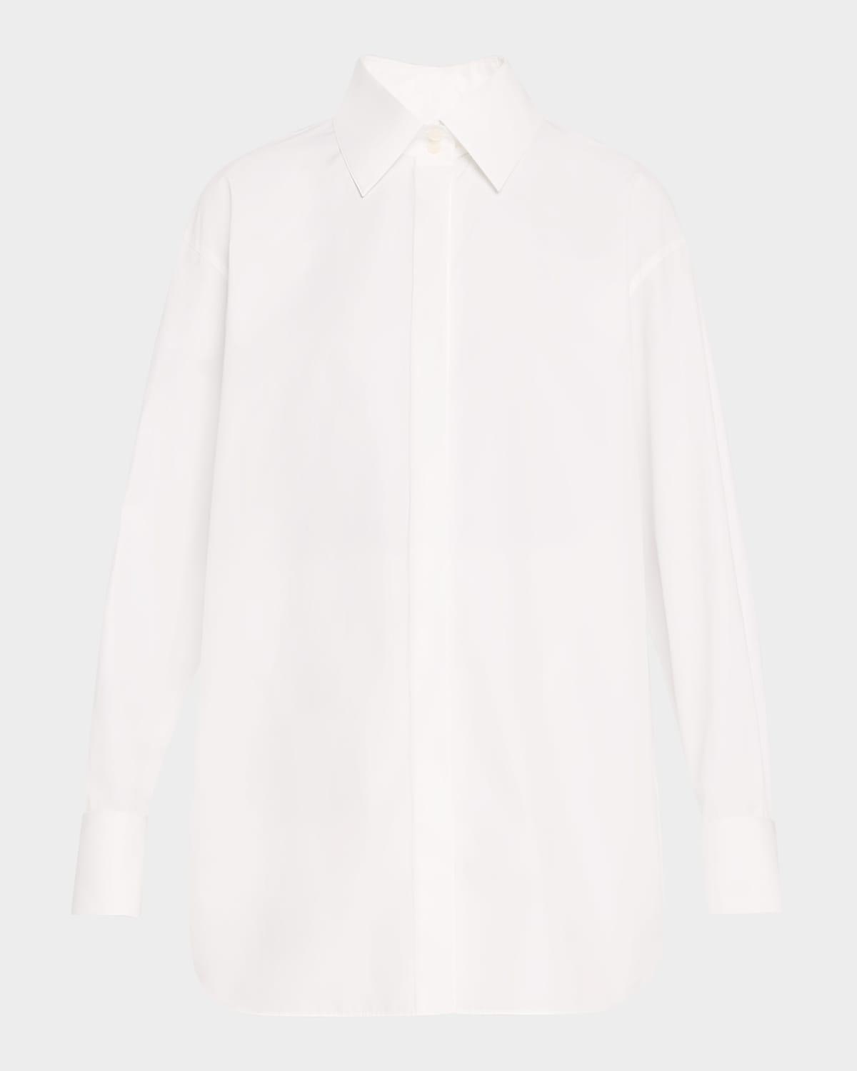 the portrait button-down cotton shirt