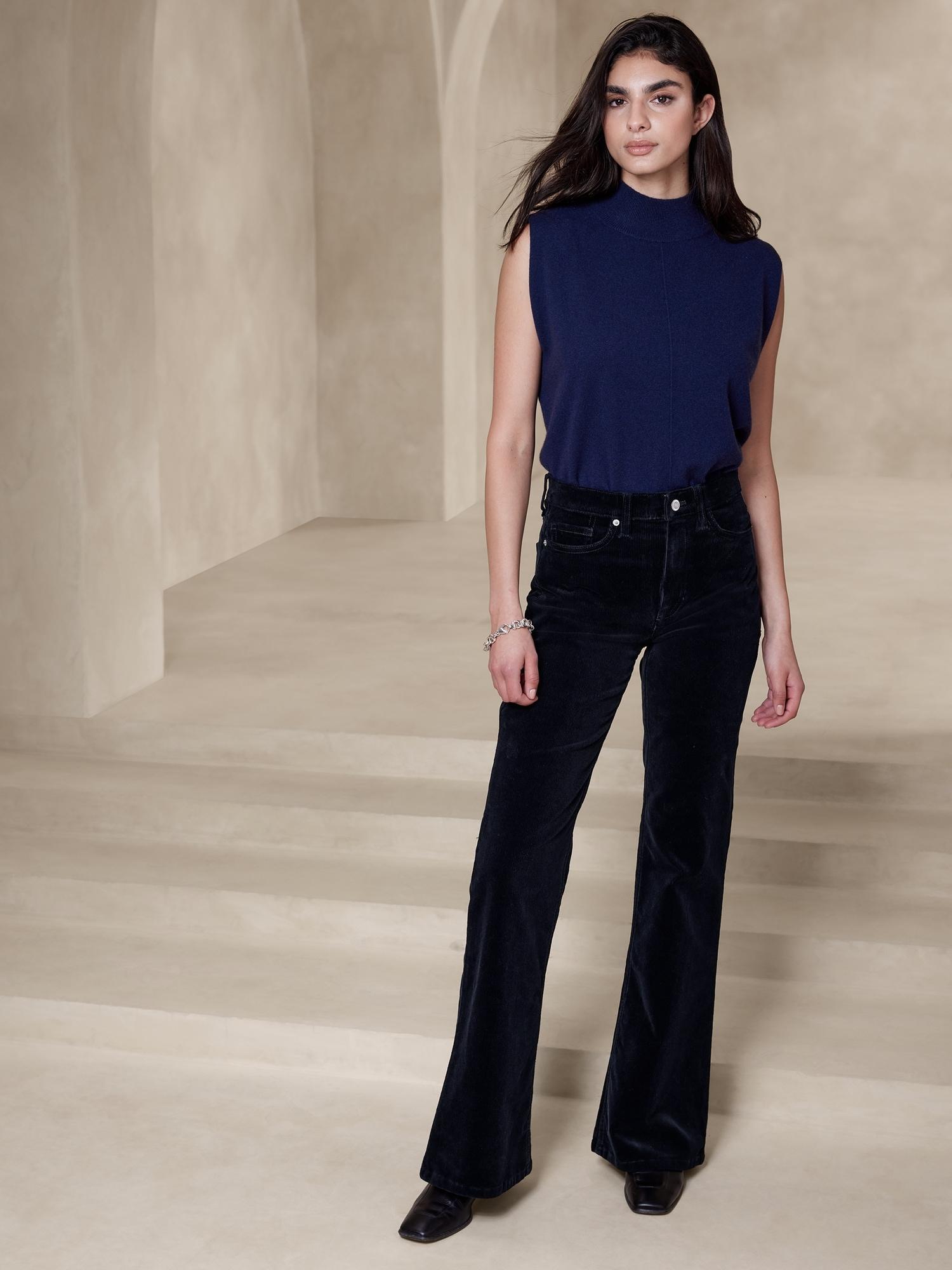 the relaxed flare corduroy pant