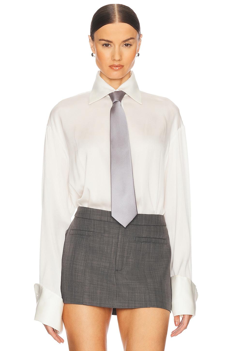 the relaxed silk shirt