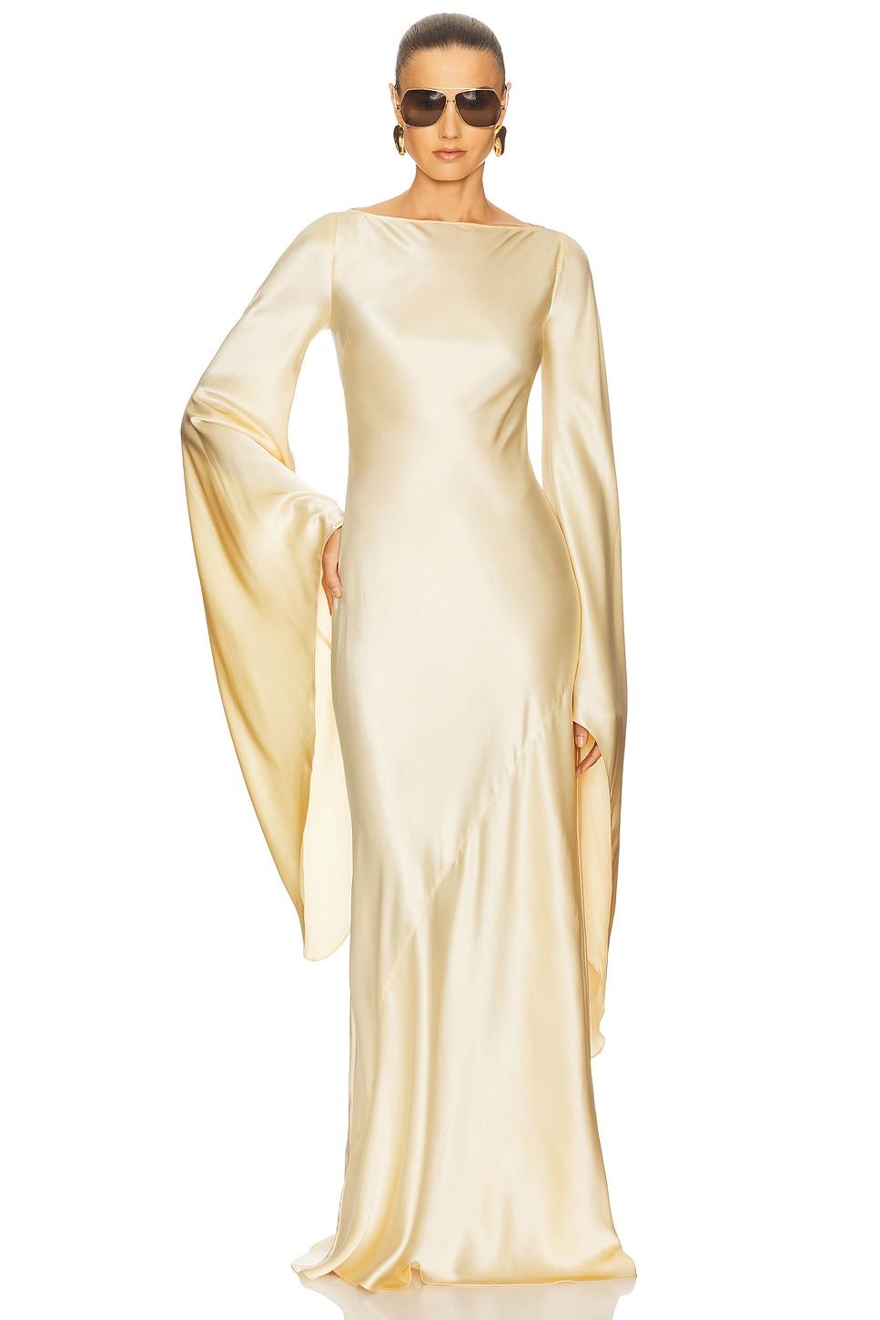 the rosalind dress in silk charmeuse