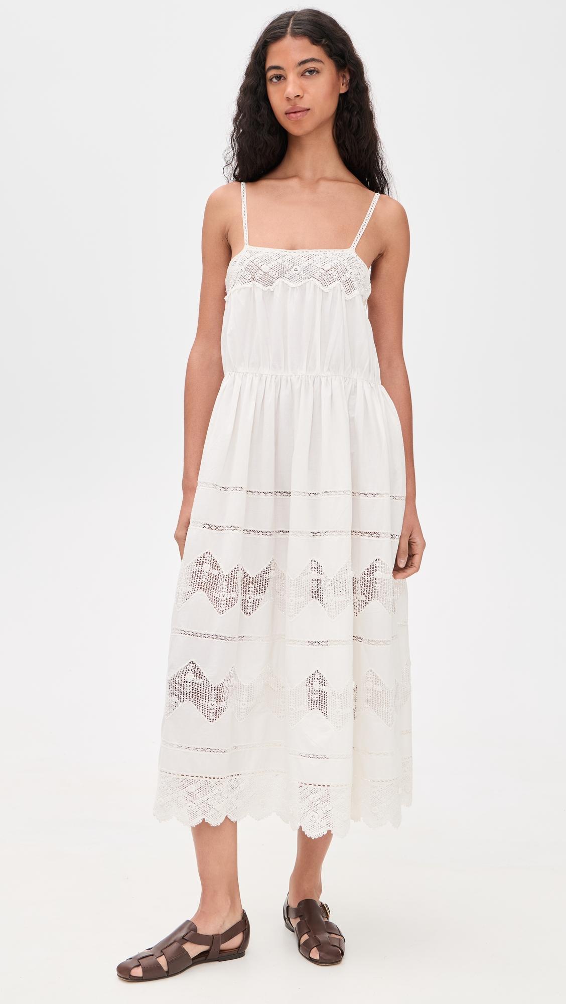 the rosette crochet dress