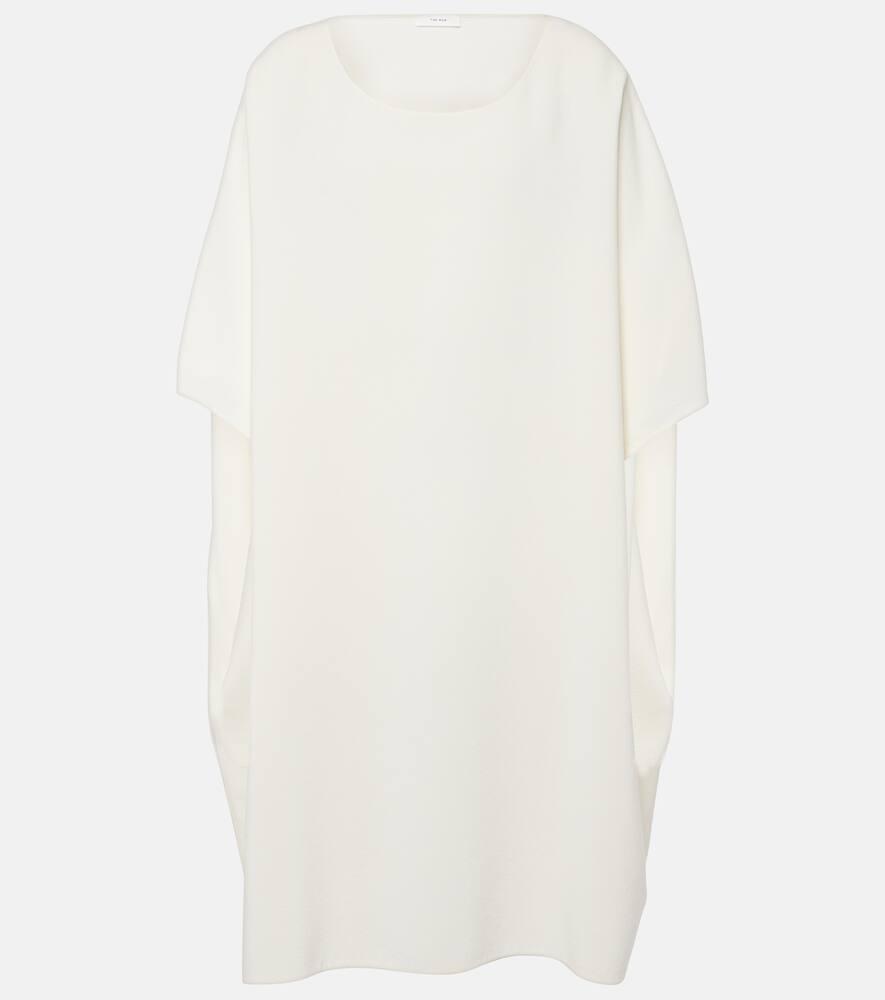 the row abasi oversized wool and silk midi dress