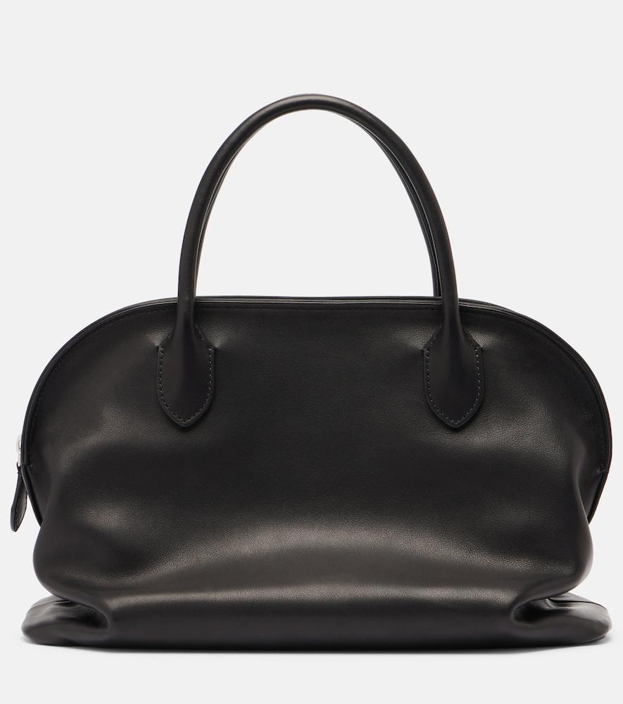 the row agnes leather tote bag