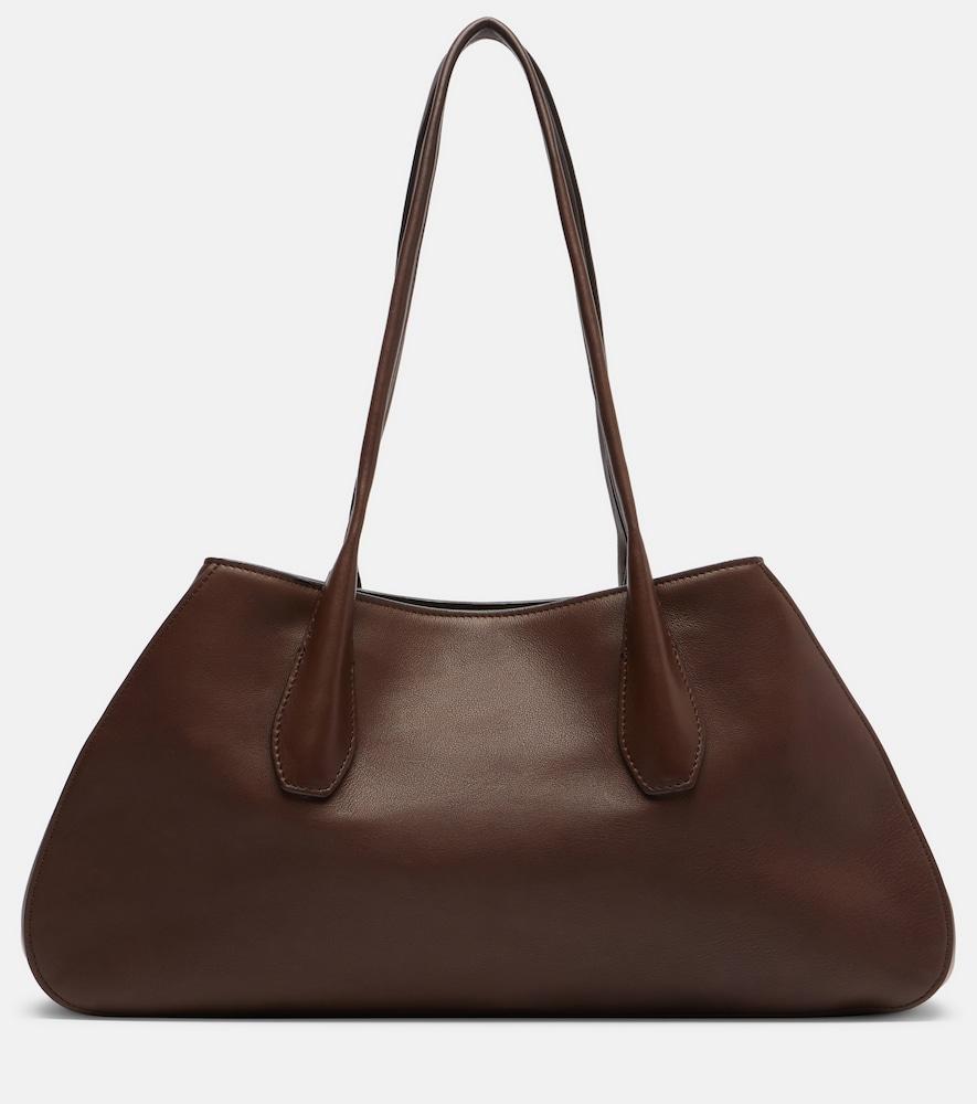 the row alger medium leather shoulder bag