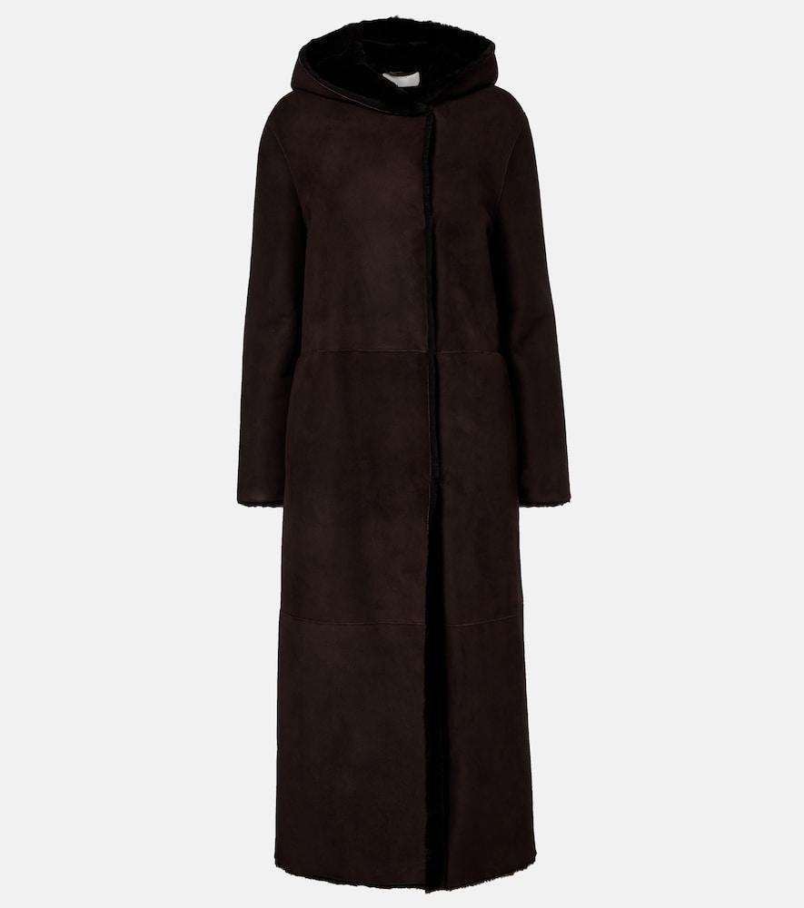 the row anaya hooded shearling