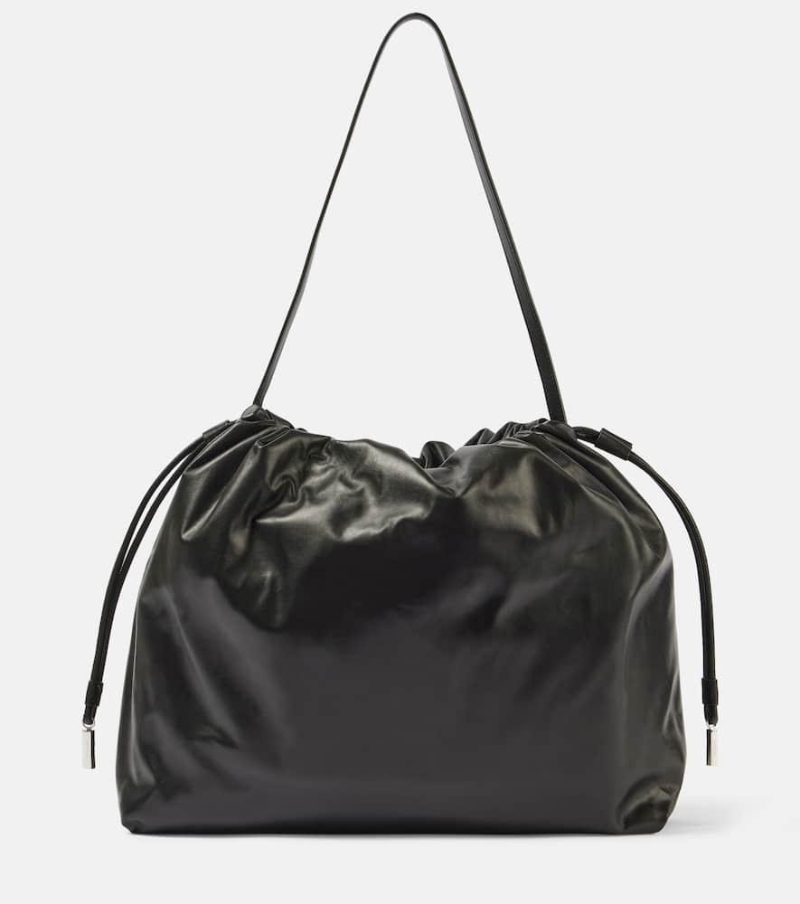 the row angy leather shoulder bag