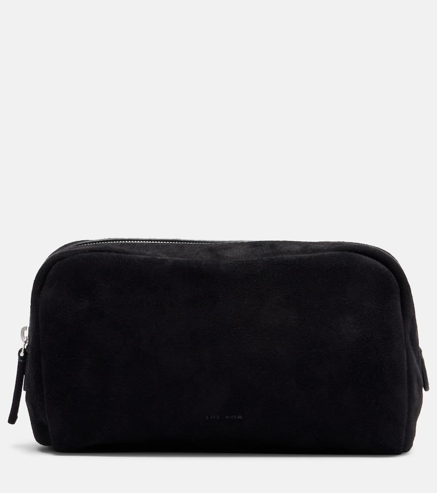 the row astra small suede pouch