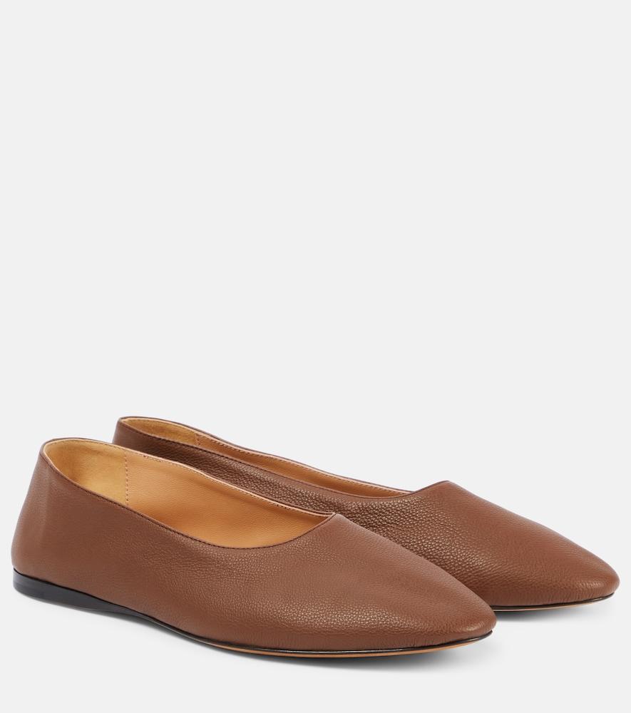 the row awar leather ballet flats
