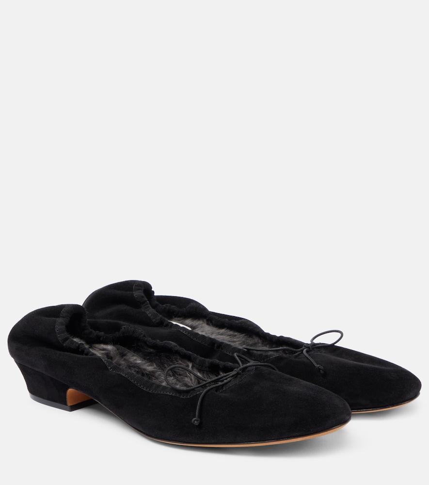 the row awar suede ballet flats