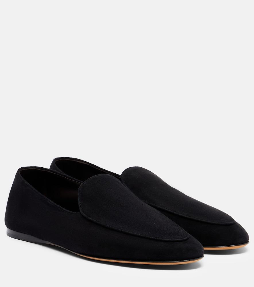 the row awar suede loafers