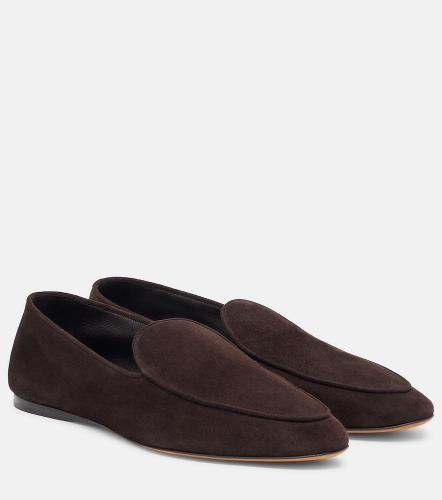 the row awar suede loafers