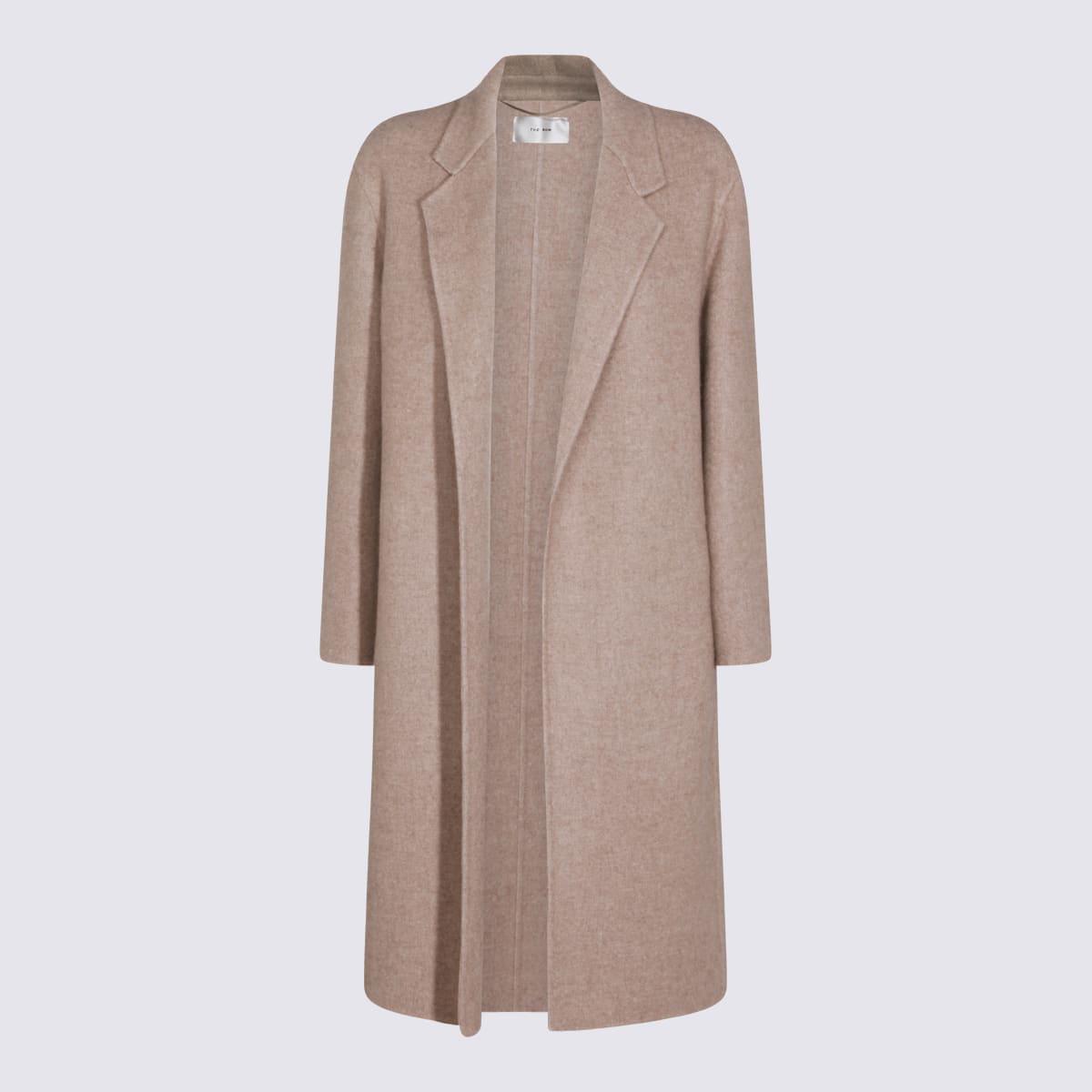 the row beige cashmere coat