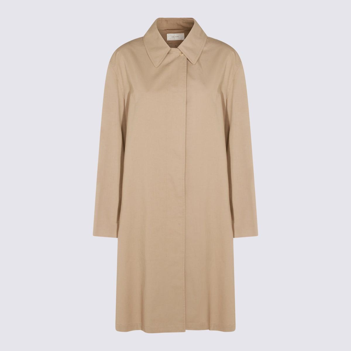 the row beige wool dayton trench coat